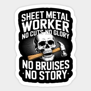 Fabrication Sheet Metal Welding Laborer Sheet Metal Worker Sticker